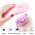 thumbnail image 4 of Vogacara Luz de manicura USB LED Temporización Lámpara de secado de esmalte de uñas 6W Forma de ratón portátil Lámpara secadora de arte de uñas Juegos de manicura Rosado Vogacara CE000891-01, 4 of 8