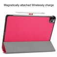 thumbnail image 5 of Dteck Slim Fit Case For New iPad Pro 11 inch 2020, Tri-Fold Standing Magnetic Flip Auto Wake Sleep Hard Case Cover For iPad A2068 A2230, Support Wireless Charging, Rose, 5 of 8