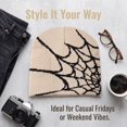 thumbnail image 4 of ZToonmas Men and Women Spider Web Pattern Knit Beanie Y2K Style Jacquard Winter Hat Streetwear Trendy Skull Cap, 4 of 9