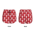 thumbnail image 5 of Picia Cartoon Lobster Pattern Women's 2 in 1 Athletic Running Shorts High Waisted Workout Casual Gym Sweat Shorts with Comfy Liner Zipper Pockets-XX-Large, 5 of 9