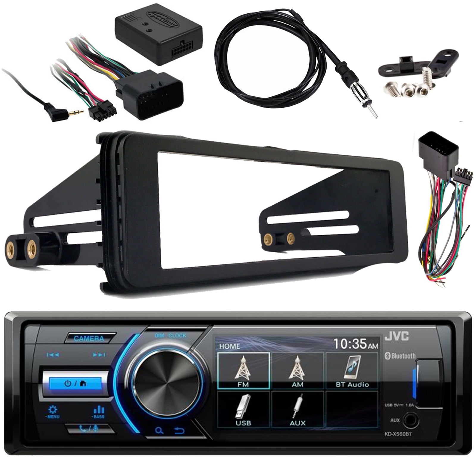 JVC InDash Motorsports Digital Media AM/FM Radio Bluetooth Receiver