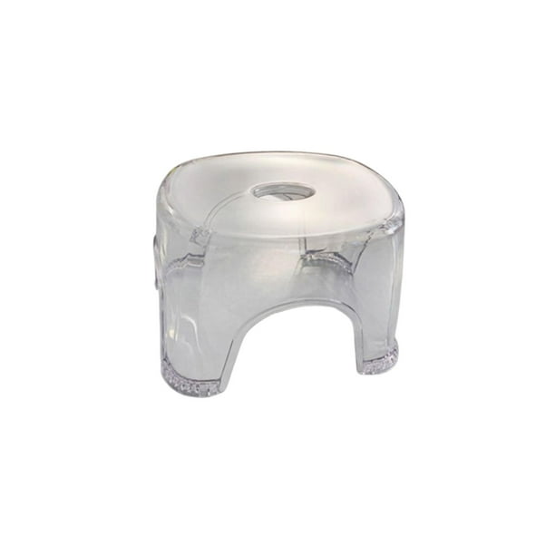 Acrylic Shower Stool Shoe Changing Stool Transparent Household Small