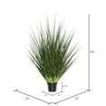 thumbnail image 4 of Vickerman 24" Artificial Potted Extra Full Green Grass., 4 of 6