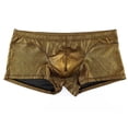 thumbnail image 4 of NTACZA Stretch Underwear for Men Seamless Gold Breathable Boxer Briefs Comfy No Fly Seamless Men's Brief 2X, 4 of 6