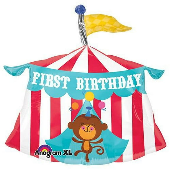 LOONBALLOON Circus Balloons, 23″ FISHER PRICE CIRCUS TENT 1ST BIRTHDAY