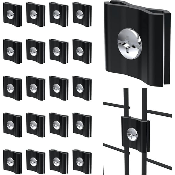 Gridwall Joining Clips 20 Pack – Metal Connectors for Display Panels