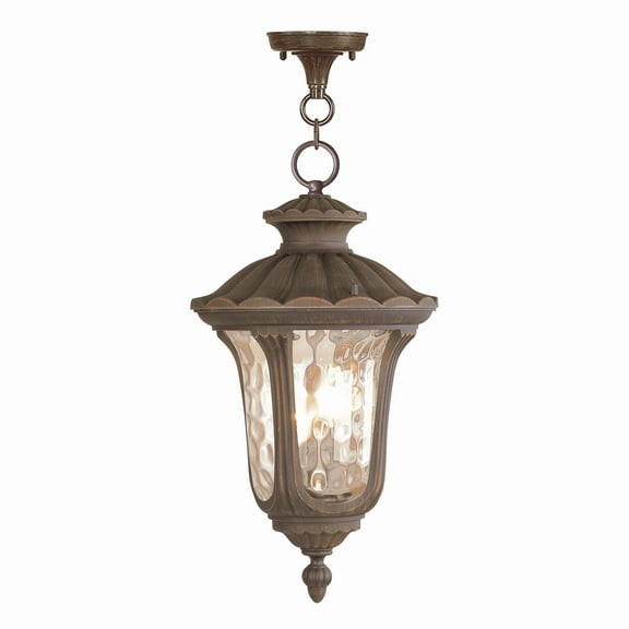 Livex Lighting Oxford Outdoor Chain Hang in Imperial Bronze