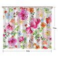 thumbnail image 5 of Pioneer Flower Floral Print Pattern Shower Curtain 84"x72" ,Bathroom Decorative Shower Curtains Set with 12 Hooks,Modern Waterproof Washable Shower Curtain, 5 of 6
