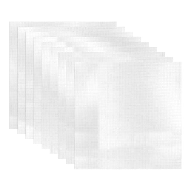 Hoja deshidratadora de silicona Uxcell de 15.7 x 15.7" reutilizable y antiadherente para secar frutas, blanca, 9 piezas