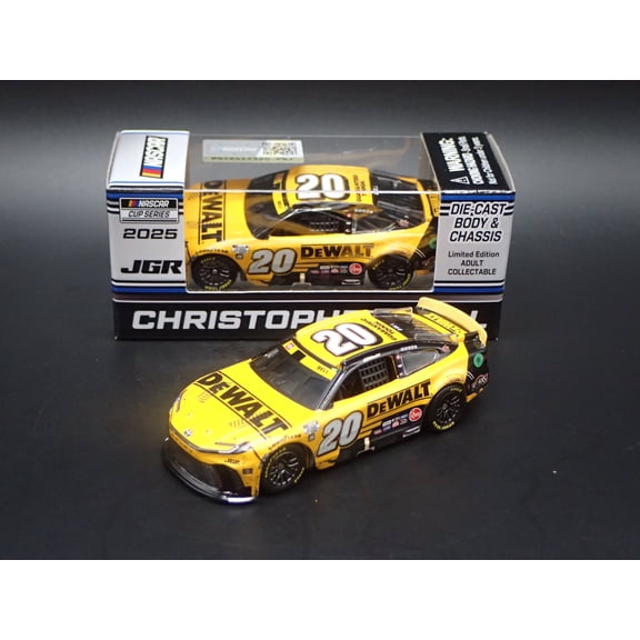 Open Box 2025 TOYOTA CAMRY 20 CHRISTOPHER BELL DEWALT BRISTOL WIN NASCAR 1:64 DIECAST CAR