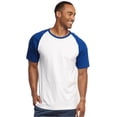 thumbnail image 4 of Men's Cotton Baseball T-Shirts Short Sleeve Crew Neck Classic Tee Shirt, Royal Blue/White, Large, 1 Pack, 4 of 4