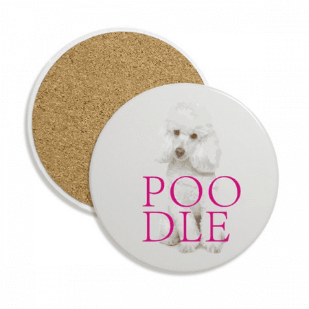 

Poodle Animal Pet Valuable Coaster Cup Mug Tabletop Protection Absorbent Stone