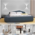 thumbnail image 3 of Aplique de pared LED moderno y creativo de 10 W Lámpara de pared impermeable IP65 Aluminio LED Arandela de pared Interior exterior para dormitorio Sala de estar Baño Entrada Escalera Porche Pasillo-(6000K)Blanco brillar Electrónica, 3 of 4