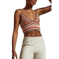 thumbnail image 2 of Genuiskids Women Sexy Summer Knitted Crop Top Crochet Boho Halter Neck Tops Camisole Fashion Crop Tank Top One Shoulder Blouse Streetwear, 2 of 5
