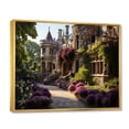 thumbnail image 2 of Designart "Retreat Regal Castles Royal painting" Architecture Floater Framed Wall Art Print, 2 of 7