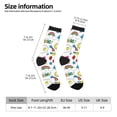 thumbnail image 2 of KLL Summer Print Cool Socks Men's Women's Crew Socks Funny Crazy Novelty Stockings, 2 of 6