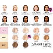 EVERYDAY KIT (FAIR 2) Full Size Mineral Makeup Set Matte Foundation Bare Face Sheer Powder Cover