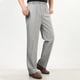 thumbnail image 1 of Pantalones largos de verano para hombre, informales, con bolsillos, de color liso, con cintura elástica y pierna recta., 1 of 9