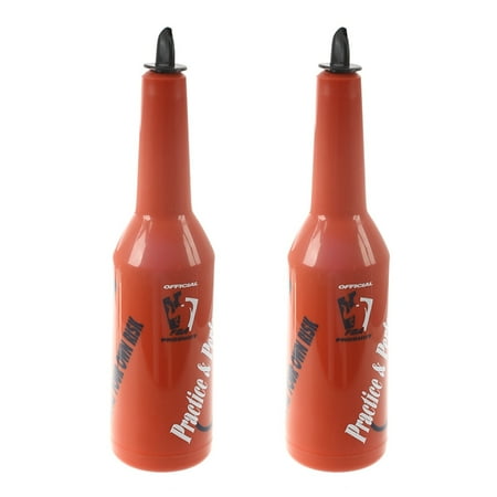 

2X Flair Bartender Bartending Practice Bar Pub Wine Shaker - Red