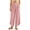 Pink, variant on cocolona Womens Casual High Waist Palazzo Pants Elastic Waist Straight Wide Leg Vacation Lounge Pants with Pockets