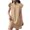 Khaki, variant on ZZwxWA Womens Summer Shift Dresses 2025 V Neck Ruffle Cap Short Sleeve Mini Dress Casual Flowy Pleated A Line Sundress