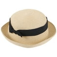 thumbnail image 4 of HEALEEP 1Pcs Sun Hat Small Women Straw Hats Beige Color Wide Brim For Summer Beach, 4 of 8