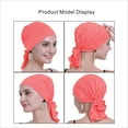 thumbnail image 2 of osvyo Chemo Hats Head Scarves Covers for women Slip On Bamboo Headwear Medium Pink, 2 of 6