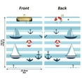 thumbnail image 5 of FORMRS Acrylic Clipboard with Low Profile Clip Standard A4 Letter Size, 12.5" x 9", Boat Anchor Stripes Pattern, 5 of 8