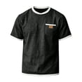 thumbnail image 6 of CCRFTGI Mens Shirts Big and Tall Short Sleeve Crew Neck T-Shirts Summer Athletic Lightweight Tee Shirts for Men with Pocket Black L, 6 of 7