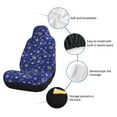 thumbnail image 4 of Uemuo Golden Snowflakes Royal Blue Pattern Car Seat Covers for Front Seats Waterproof Seat Covers for Cars, Universal Auto Front Seats Protector Fits for Car-2 PCS, 4 of 6