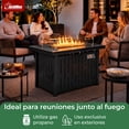 thumbnail image 3 of Calefector Calentador Hoguera Fogata Mesa Gas Propano 106x65 Cristal Protector, 3 of 7