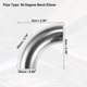 thumbnail image 3 of 2 Uds 90 Grado Curva Escape Tubo Mandril Curva Codo 1", 3 of 7