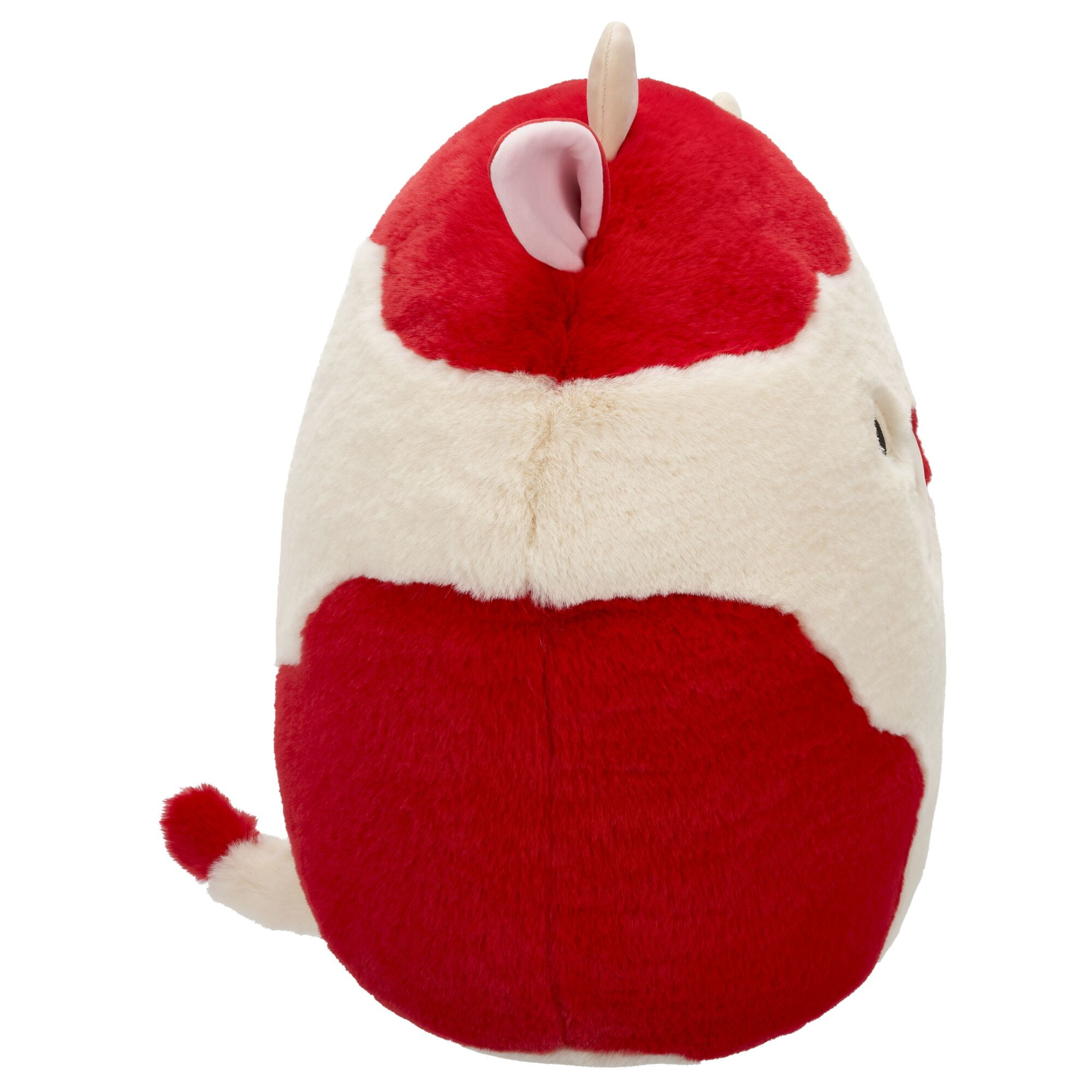 Squishmallows FuzzAMallow Official 16 inch Claudio the White and Red Cow - Child's Ultra Soft Plush Toy