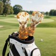 thumbnail image 5 of Yuyamidu Highland Cow Golf Head Covers, Fall Pumpkin Golf Club Covers Driver Headcovers, Fairway Woods Head Covers, Hybrids Headcover with Soft Lining for Golf Gifts, Thanksgiving, 5 of 7