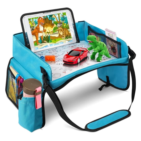 2025 Hottest Travel Car Children's Tray Storage Bag Car Seat Storage Tray Children's Toy Tray