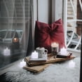 thumbnail image 4 of Paquete de 24 velas LED sin llama para velas de té – Velas falsas electrónicas de color blanco frío y estable con pilas – Decoraciones para celebración de festivales (blanco), 4 of 5