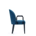 thumbnail image 6 of Hillman Upholstered Dining Arm Chair from Solid Wood - Set of 2 in Blue, 6 of 10