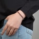 thumbnail image 4 of JeenMata Enorme enero de corte princesa de 11 quilates - Granate - Pulsera de tenis con piedra natal para mujer Diseño de eternidad - Chapado en oro blanco, 4 of 6