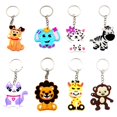 thumbnail image 3 of Cute PVC Keychain Fashion Creative Cartoon Animal Pendant Metal Key Ring Cute Animal Keychain, 3 of 6