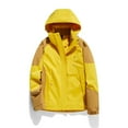thumbnail image 4 of Imperméable à Capuche pour Femmes, Manteau de Pluie d'Extérieur à une Seule Couche, Ensemble Décontracté à Revers, Fermeture Éclair, Coupe Ample, Haut Doux, Manteau à Capuche, Coupe-Vent d'Extérieur, Veste en Liquidation, 4 of 4