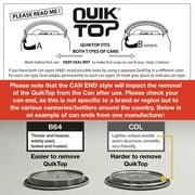 Compac Home Quik Top Soda Lid Cover, Locks in Carbonation, Multi-Function Cap-Coaster, 3 Count