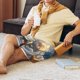 thumbnail image 5 of Balery Sunset Airplane Travel View Pantalones cortos de pijama de punto de algodón para hombre con cinturilla y bolsillos-3X-Large, 5 of 6