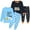 A# Sky Blue, variant on Boys Pajamas Sets Dinosaur 2-Piece Cotton Sleepwear Kids Long Casual Pjs Clothes 6T