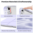 thumbnail image 4 of GKABXY Case Compatible with iPad (A16) 11th Generation 11 Inch 2025, iPad 10th Generation 10.9 Inch 2022, Tri-Fold Y-Fold Stand Case, Smart Cover Auto Wake/Sleep, Touch ID Compatible, Violet, 4 of 9