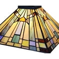 thumbnail image 3 of CHLOE Lighting KINSEY Mission Tiffany-style Blackish Bronze 3 Light Island Pendant 47" Wide, 3 of 5
