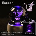 thumbnail image 3 of Bola de cristal de Pokémon 3D de 7 cm y 5 cm, Mewtwo, Pikachu, Gengar, bola de cristal de Pokémon, figura de Pokeball, luz nocturna, lámpara LED, base de regalo, 3 of 5
