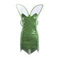 thumbnail image 1 of Disfraz De Hada Del Bosque De Halloween Para Mujer Vestido Corto Con Alas De Tubo De Lentejuelas De Color SóLido XBTCLXEBCO Verde Oscuro;S, 1 of 6