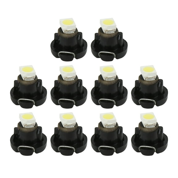 10Pcs T3 White 1210 LED Car Instrument Dash Cluster Gauge Bulbs