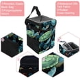 thumbnail image 2 of Turtle Seamless Foldable Car Trash Can with Lid, Leak-proof Mini Garbage Bin, Hanging Storage Bag, 2 of 6