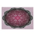 thumbnail image 1 of Purple Mandala Cutting Board, Classic Baroque Inspired Eastern Pattern Renaissance Effect, Decorative Tempered Glass Cutting and Serving Board, Large Size, Pale Pink Maroon Black, by Ambesonne, 1 of 1
